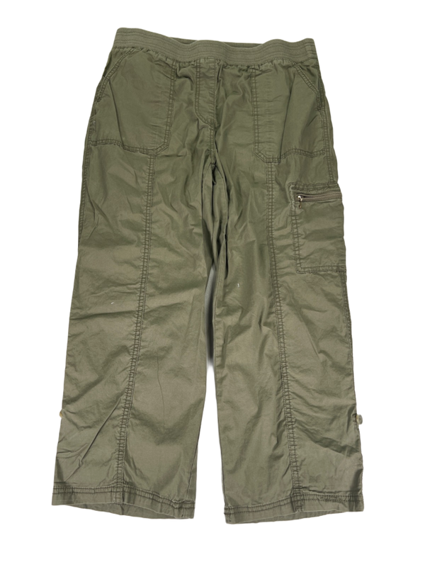 Chico's Women's Green Pull On Ankle Side Pocket Pants - 1/US 8