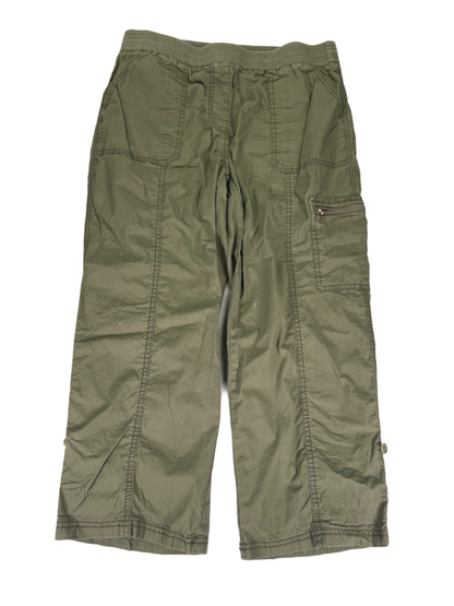 Chico's Women's Green Pull On Ankle Side Pocket Pants - 1/US 8