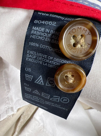 Tommy Hilfiger Men's Beige Cotton Casual Shorts - 32 image 4