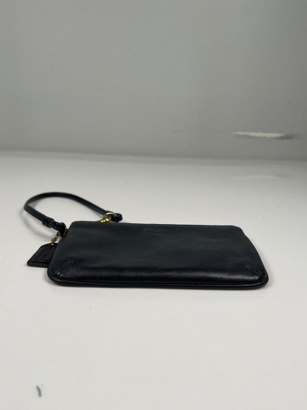 Coach Women's Black Leather Small Wristlet Wallet image 4