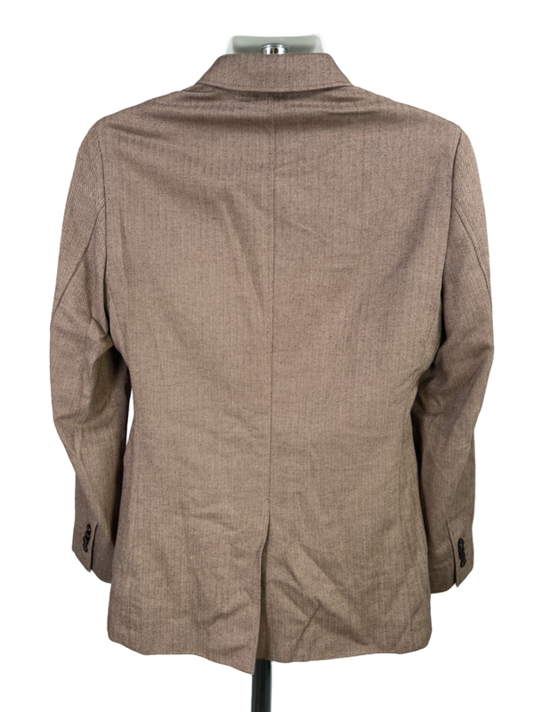 Banana Republic Men's Brown Tailored Fit 2 Button Blazer Jacket - 38R image 2