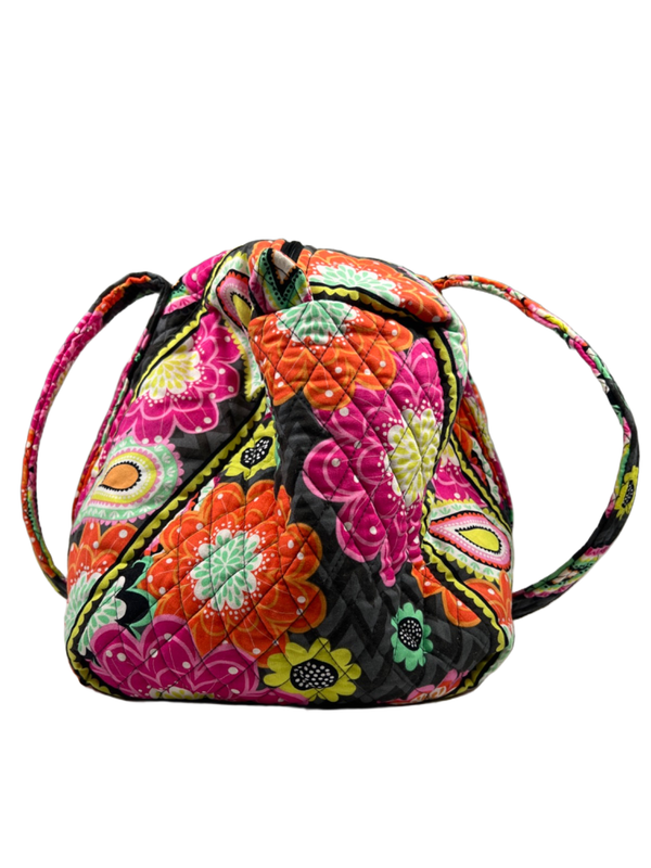 Vera Bradley Orange Ziggy Zinnia Floral Overnight Duffle Two Piece Bag Set image 11