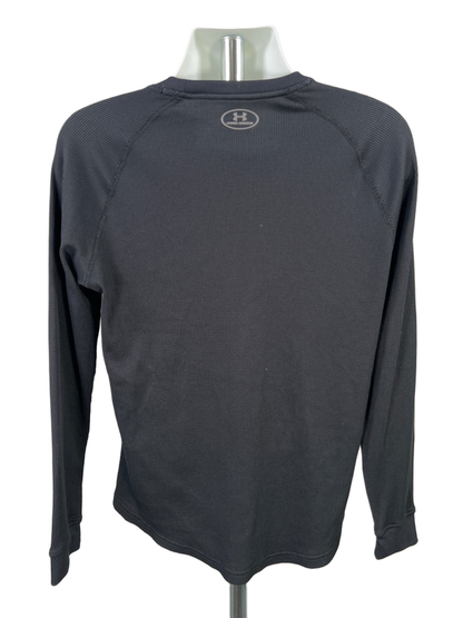 Under Armour Men's Black Waffle Crew Long Sleeve Shirt - M image 2