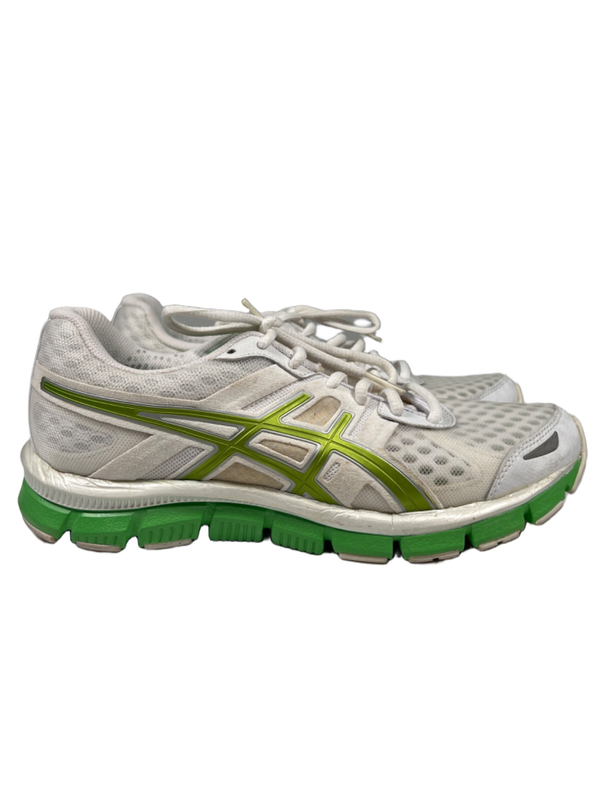Asics Women's White/Green Lace Up Gel-Blur33 Athletic Shoes - 8