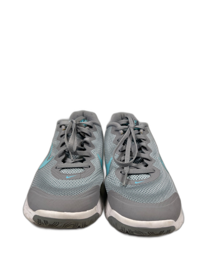 Nike Women's Gray/Blue Flex Eperience RN 4 Lace Up Athletic Shoes - 8.5 image 2