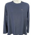 Tommy Bahama Men's Blue Relaxed Fit Lounge Relaxed Fit Shirt - M