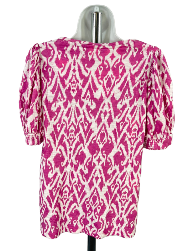Chico's Women's Purple Short Puff Sleeve T-Shirt - 1/US M image 2
