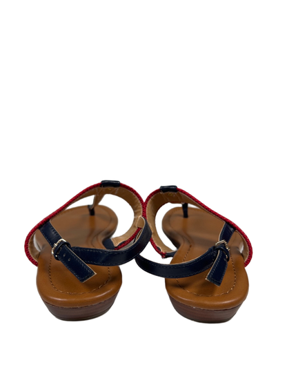 Tommy Hilfiger Women's Blue/Red Jaya Slingback Sandals - 8 image 4