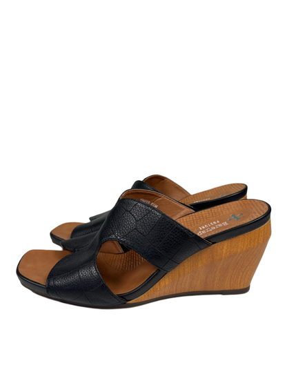 Baretraps Women's Black/Brown Yinifer Posture Plus Wedge Sandals - 8.5 image 5