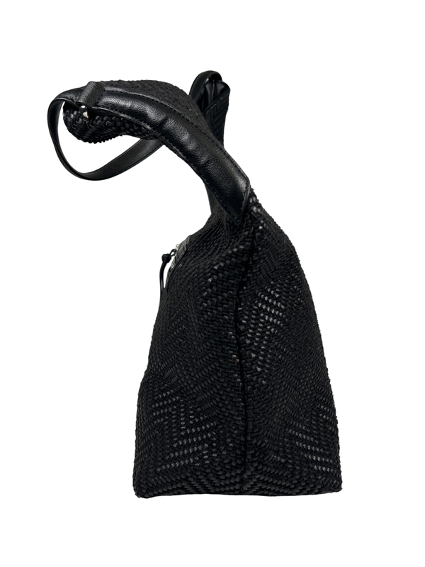INC Internation Concepts Women's Black Woven Shoulder Bag Purse image 3