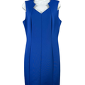 Calvin Klein Women's Blue Sleeveless Sheath Dress - 12