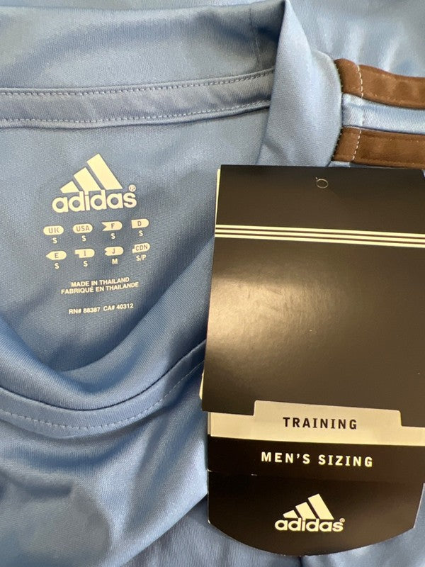Adidas Men's Blue/Black Striped Climacool Sleeveless Athletic Shirt - S image 3