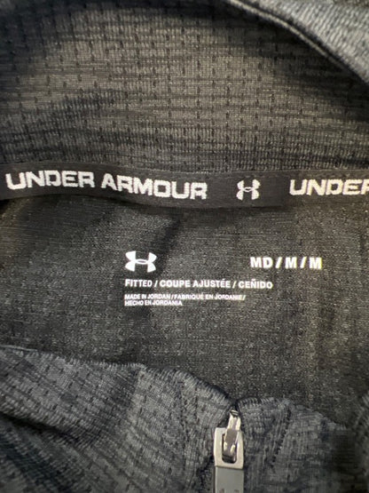 Under Armour Men's Black Seamless Half Zip Lightweight Long Sleeve Jacket - M image 3
