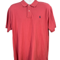 Polo Ralph Lauren Men's Red/Pink Short Sleeve Classic Fit Polo Shirt - XL