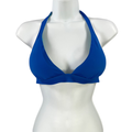 Victoria's Secret Women's Blue Triangle Padded Bikini Swim Top - M