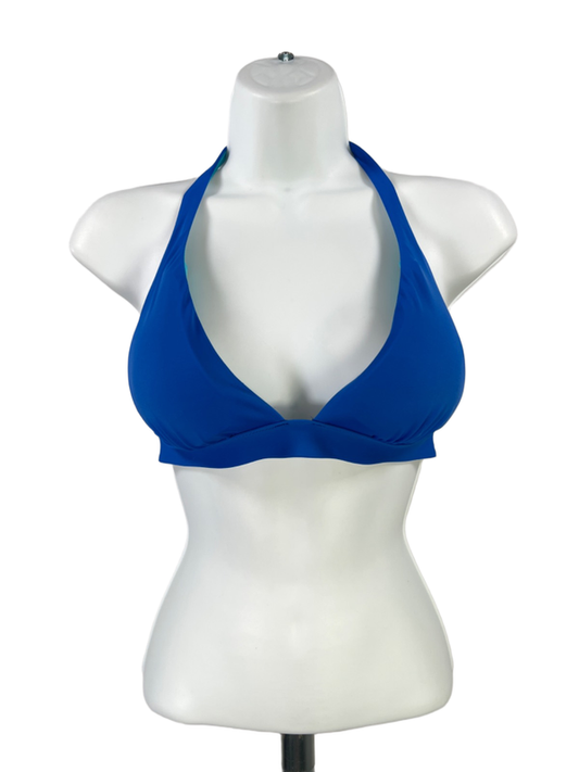 Victoria's Secret Women's Blue Triangle Padded Bikini Swim Top - M