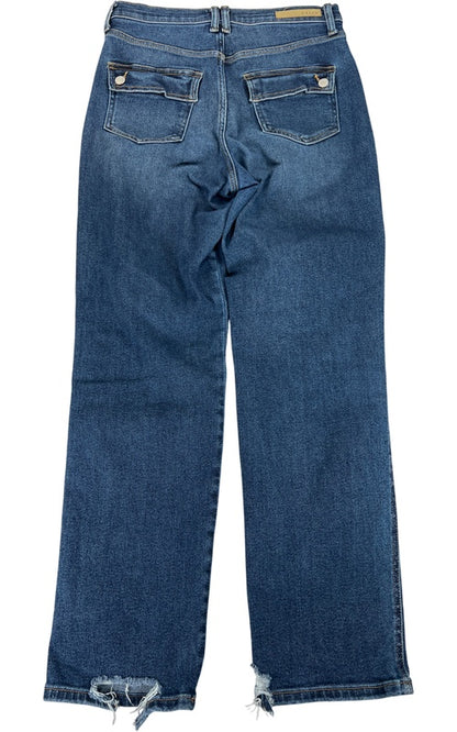 Cello Women’s Medium Wash Straight Leg Distressed Jeans - 3 image 3