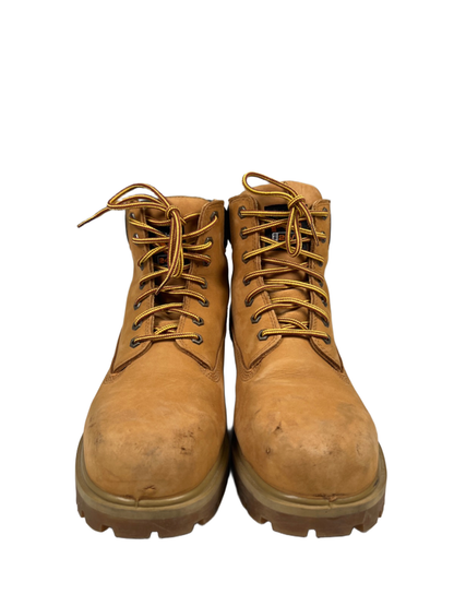 Timberland Men's Tan Leather Pro 24/7 Steel-Toe Waterproof Work Boots - 10.5 image 2