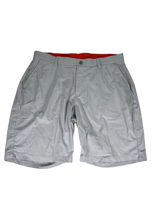 Redvanly Men's Gray Stretch Waist Pull On Performance Golf Shorts - L