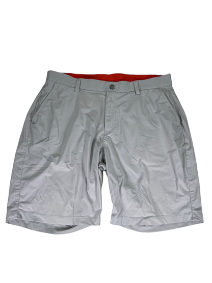 Redvanly Men's Gray Stretch Waist Pull On Performance Golf Shorts - L