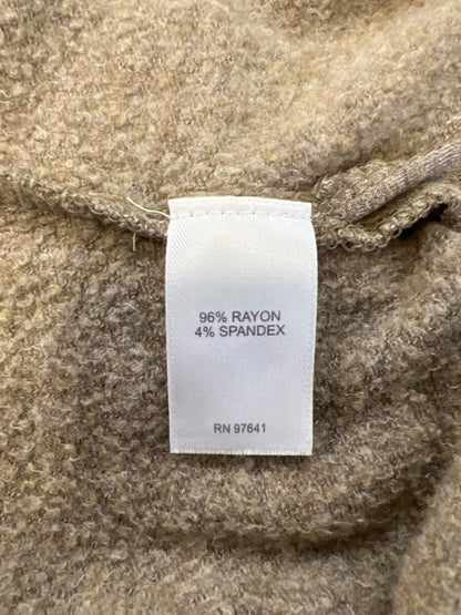 Pure J Jill Women's Tan/Brown Tranquility Fleece Long Sleeve Sweater - M image 4