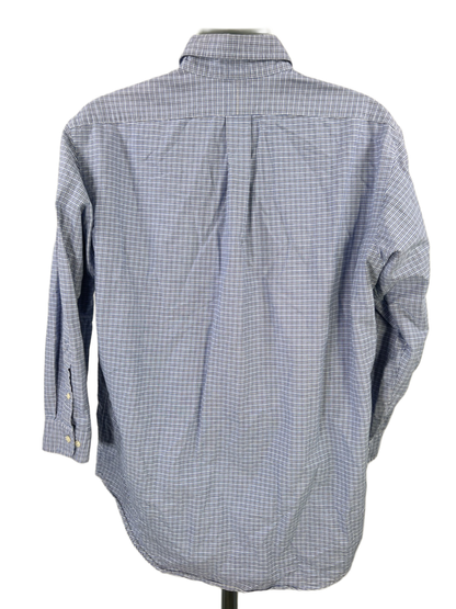 Ralph Lauren Men's Blue Yarmouth Oxford Long Sleeve Button Up Shirt - 16.5 image 2