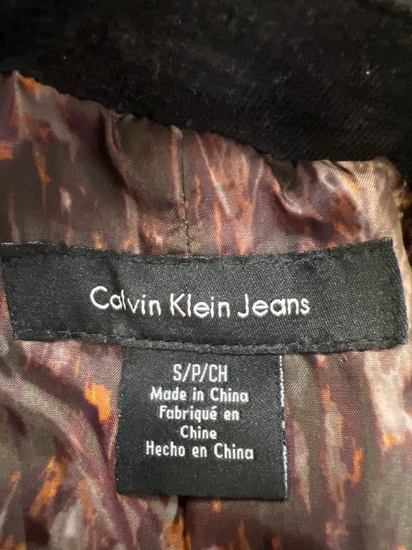 Calvin Klein Women's Black One Button Corduroy Blazer Jacket - S image 3