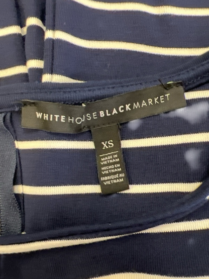 White House Black Market Women's Blue 3/4 Bell Sleeve Sheath Dress - XS image 3