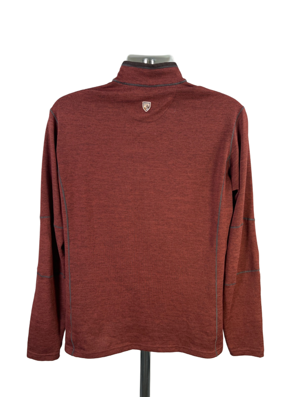 Kuhl Men's Burgundy Ryzer Quarter Zip Long Sleeve Pullover Sweatshirt - L image 2