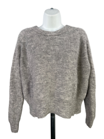 Madewell Women's Gray Elliston Crop Alpaca Long Sleeve Sweater - S