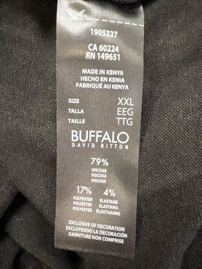 Buffalo David Bitton Women's Black Cozy V Neck Long Sleeve Sweater - XXL image 4