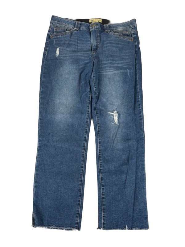 Democracy Women's Medium Wash Ab Technology Distressed Denim Jeans - 14