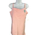 Duluth Trading Women's Pink No-Yank Wireless Built In Bra Cami Shirt - M