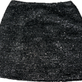 Hutch Anthropologie Women’s Silver Metallic Textured Straight Skirt - M
