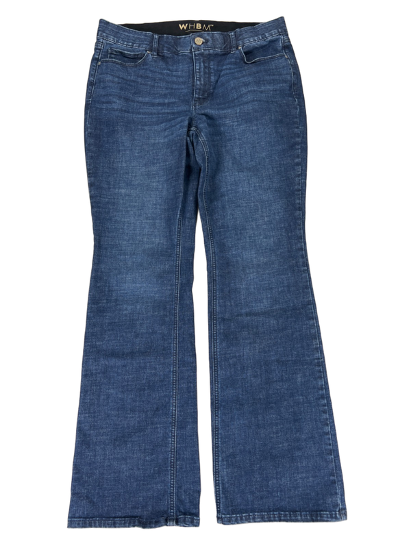 White House Black Market Women's Dark Wash Stretch Bootcut Jeans - 10 Short