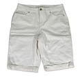 Chico's Women's White So Slimming Girlfriend Stretch Denim Shorts - 0.5/US 6