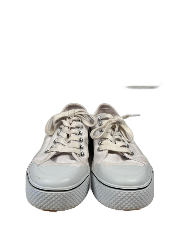Marc Fisher LTD Women's White Rammy Casual Lace Up Sneakers - 6 image 2
