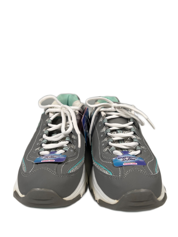 Skechers Women's Gray/Blue D'Lites Air Cooled Memory Foam Sneakers - 7 image 2