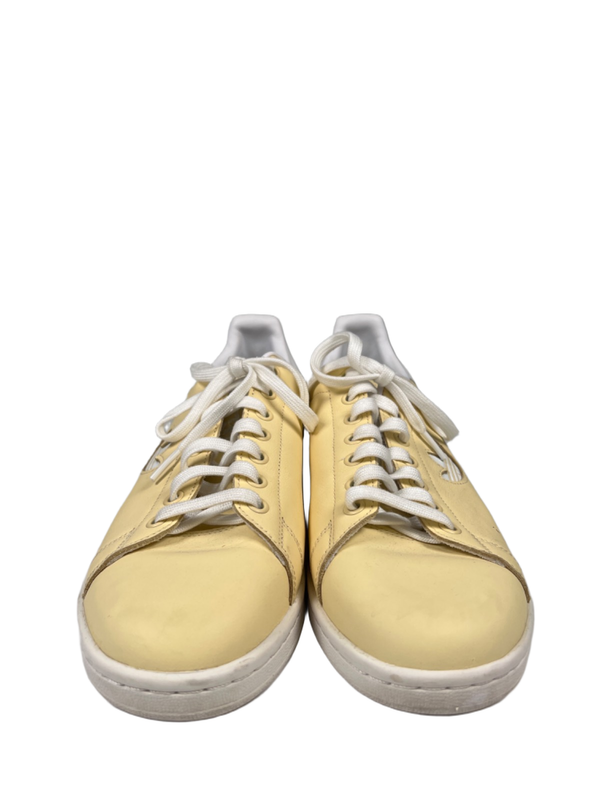 Adidas Men's Yellow/White Stan Smith Easy Yellow Lace Up Sneakers - 9.5 image 2
