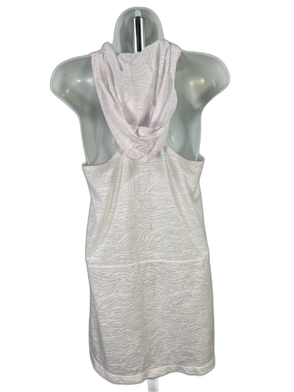 Nike Women's White Hooded Sleeveless Swim Cover Up Mini Dress - S image 2