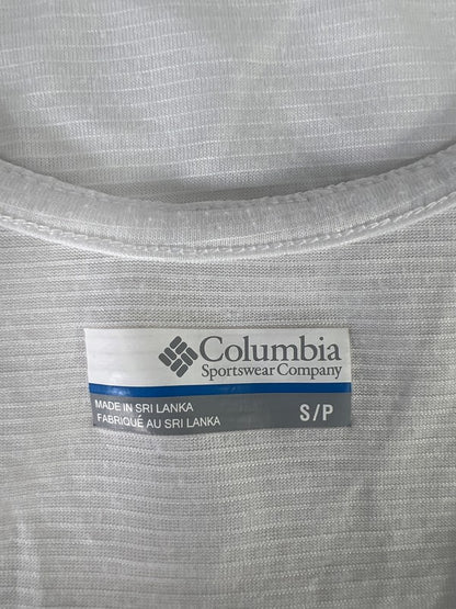 Columbia Women’s White Anytime Casual Criss Cross Back Short Sleeve T-Shirt - S image 3