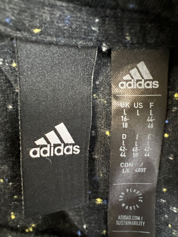 Adidas Women's Black Melange Future Icons Winners 3.0 Short Sleeve Shirt - L image 3