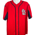 Majestic Men's Red/Blue MLB St Louis Cardinals Albert Pujols Baseball Jersey - L
