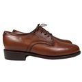 Hitchcock Men's Brown Leather Derby Lace Up Dress Shoes - 12 Wide