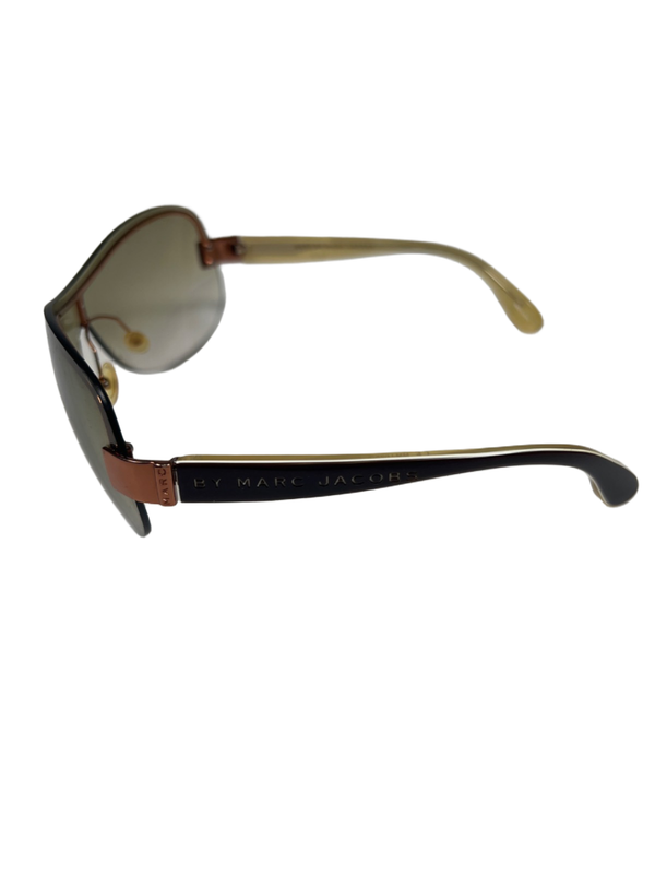 Marc by Marc Jacob Women's Brown Shield Aviator Sunglasses W/ Case image 7