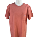 Carhartt Women's Orange/Pink Short Sleeve Pocket Front Loose Fit T-Shirt - M