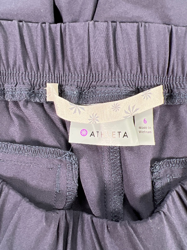 Athleta Women's Blue Woven Pull On Aspire Ankle Pants - 6 image 3