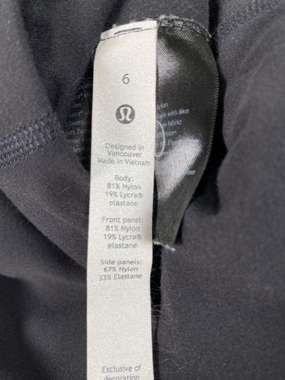 Lululemon Women's Black Nulu Mesh Cropped Athletic Pants - 6 image 3