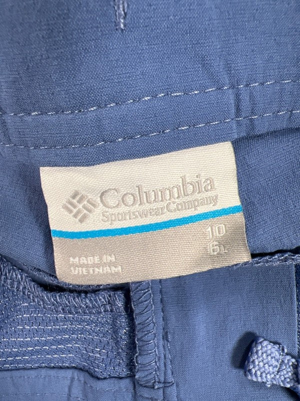 Columbia Women's Blue High Rise Drawstring Waist Hiking Athletic Shorts - 10 image 3