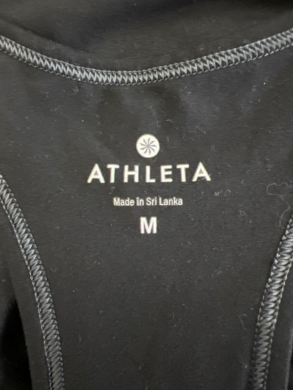 Athleta Women's Black Racer Back Sleeveless Athletic Tank Top - M image 3